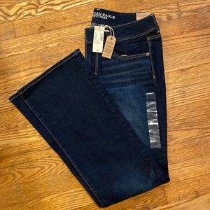 Kick boot midnight super dark American eagle jeans. Size 12 regular